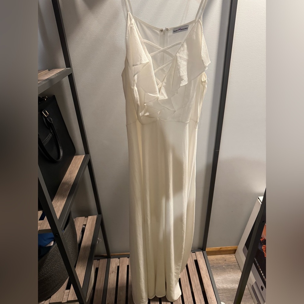 DAINTY HOOLIGAN WHITE MAXI DRESS